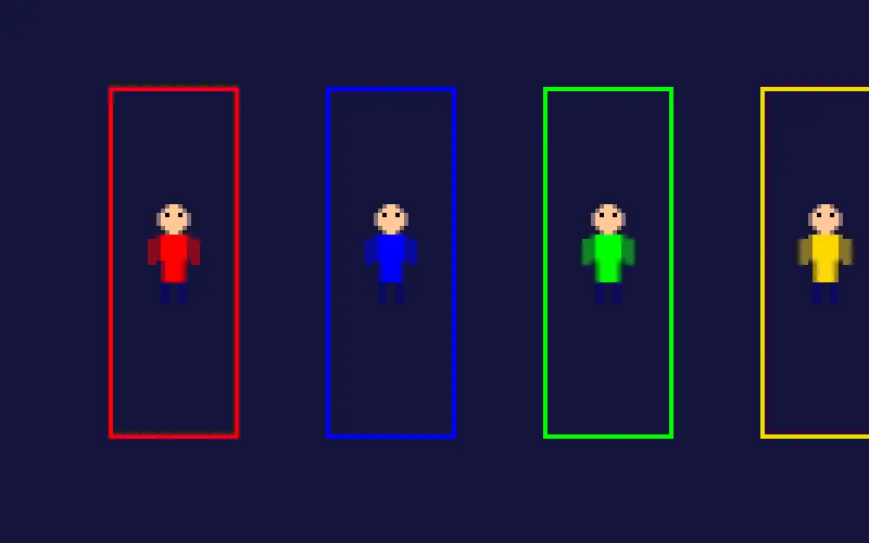 澳门博彩像素角色选择界面